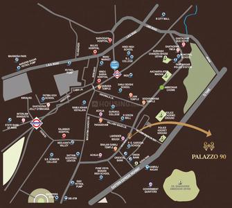 Project Image of 763.91 - 1107.39 Sq.ft 2 BHK Apartment for buy in Blue Palazzo 90