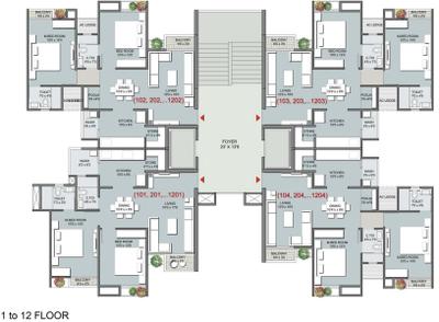 Project Image of 716.77 - 1131.39 Sq.ft 2 BHK Apartment for buy in Shridev Dev Aurum
