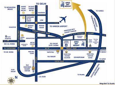 Project Image of 1189.0 - 1837.0 Sq.ft 2 BHK Apartment for buy in Apex Sky Height