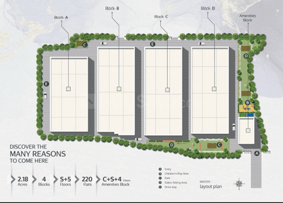 Project Image of 1105.0 - 1535.0 Sq.ft 2 BHK Apartment for buy in Lalitha Divine County