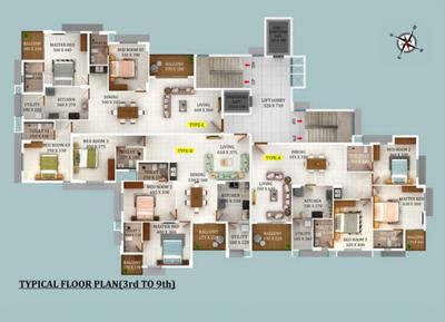 Project Image of 1436.0 - 1961.0 Sq.ft 2 BHK Apartment for buy in Symphony By Varma