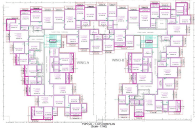 Project Image of 230.46 - 547.24 Sq.ft 1 RK Apartment for buy in Blue Antriksh Wing A And B