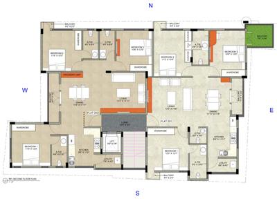 Project Image of 1188.0 - 1191.0 Sq.ft 3 BHK Apartment for buy in Vaishnavi Pearl
