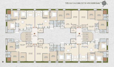 Project Image of 1989 Sq.ft 3 BHK Apartment / Flat for sale in Jahangir Pura for Rs. 7500000