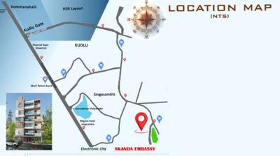 Project Image of 1050.0 - 1090.0 Sq.ft 2 BHK Apartment for buy in Skanda Embassy Apartment