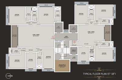 Project Image of 1375.0 - 1975.0 Sq.ft 3 BHK Apartment for buy in Next Space Aureate