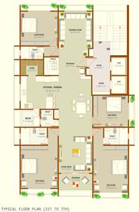 Project Image of 0.0 - 1905.1 Sq.ft 4 BHK Apartment for buy in Kapadia Hetvi Elegance