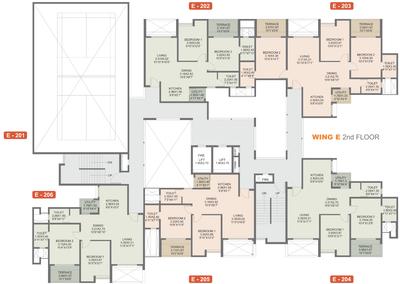 Project Image of 551.0 - 1019.0 Sq.ft 2 BHK Apartment for buy in Rohan Madhuban II Wings D E