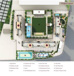 Project Image of 0.0 - 1447.75 Sq.ft 3 BHK Apartment for buy in Kumar Siddhachal A1