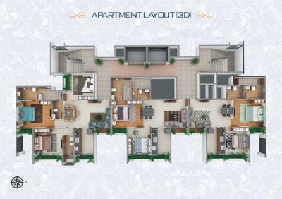 Project Image of 710.0 - 1012.0 Sq.ft 2 BHK Apartment for buy in SMB United Emporio