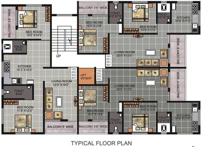 Aaradhya Gauri A Aaradhya Gauri A Cluster Plan from 1st to 4th Floor 2