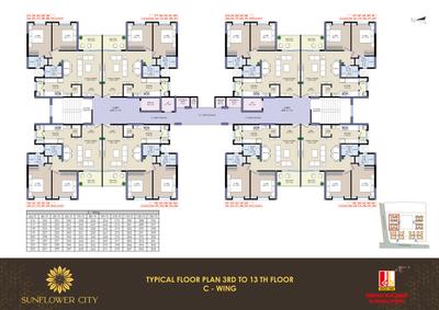 Project Image of 1140.0 - 2347.0 Sq.ft 2 BHK Apartment for buy in Sunflower City