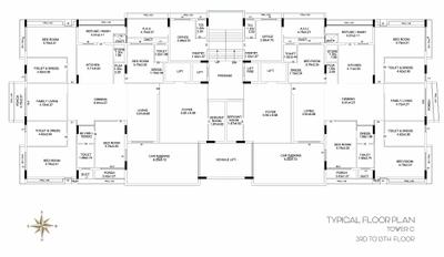 Project Image of 0.0 - 2791.73 Sq.ft 4 BHK Apartment for buy in Skyvision The Palatial Gardens Tower C