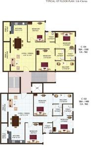 Project Image of 1200.0 - 1595.0 Sq.ft 3 BHK Apartment for buy in Adharshila Punit Enclave Block C