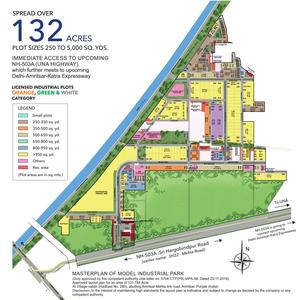 Alpha Model Industrial Park Layout Plan 1