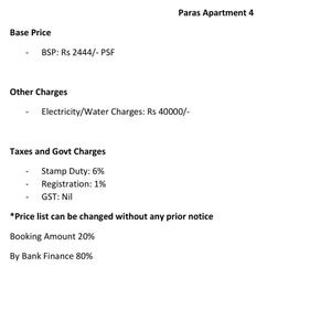 Project Image of 0.0 - 899.97 Sq.ft 2 BHK Apartment for buy in Paras Apartment 4
