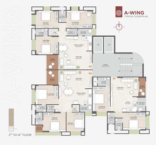 Project Image of 1387.0 - 1817.0 Sq.ft 2 BHK Apartment for buy in Prayosha Gold