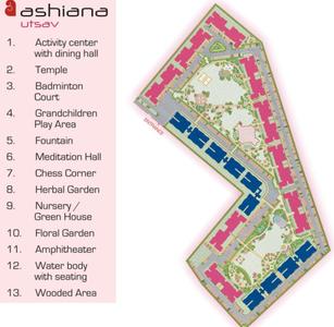 Project Image of 845.0 - 1480.0 Sq.ft 1.5 BHK Apartment for buy in Ashiana Utsav