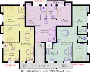 Project Image of 639.0 - 807.0 Sq.ft 2 BHK Apartment for buy in KEH Devas Forte