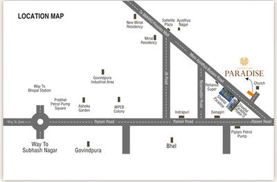 Project Image of 890 Sq.ft 2 BHK Apartment / Flat for sale in Ayodhya Bypass for Rs. 3650000