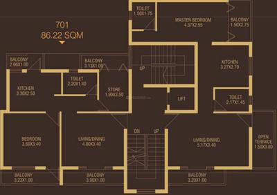 Project Image of 957.99 - 1013.1 Sq.ft 1 BHK Apartment for buy in Pretty Venus