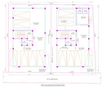 Monalakshmi Diamond Block 1 & 2 Ground Floor Cluster Plan 1