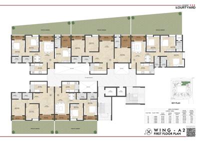 Project Image of 740.0 - 946.0 Sq.ft 2 BHK Apartment for buy in Kosmic Kourtyard Phase 2