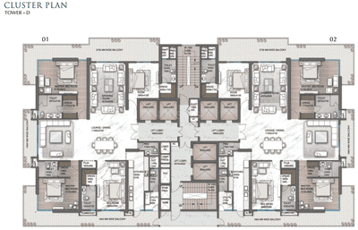Project Image of 2075.0 - 2770.0 Sq.ft 3 BHK Apartment for buy in Delphine