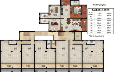 Project Image of 575.0 - 1140.0 Sq.ft 1 BHK Apartment for buy in Raj Ganaraj Arcade