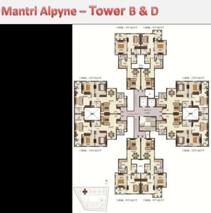 Project Image of 975.0 - 1860.0 Sq.ft 2 BHK Apartment for buy in Mantri Alpyne