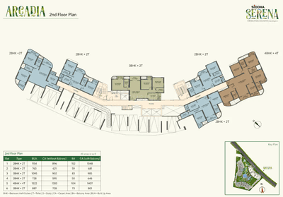 Project Image of 487.0 - 1531.0 Sq.ft 1 BHK Apartment for buy in Siddha Serena Phase III