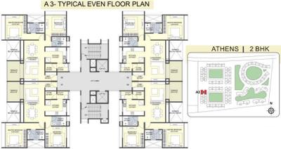 Project Image of 954.0 - 1056.0 Sq.ft 2 BHK Apartment for buy in Sanklecha The Metrozone Athens A3
