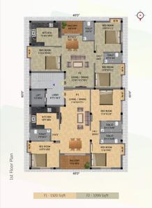 Project Image of 750.0 - 1320.0 Sq.ft 2 BHK Apartment for buy in Keerthi Sai Naadha Flats