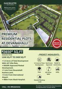 Project Image of 1200.0 - 2400.0 Sq.ft Residential Plot Plot for buy in Nakshatri Madhura Meadows