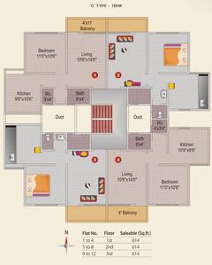 Project Image of 614.0 - 1356.0 Sq.ft 1 BHK Apartment for buy in Namrata Little Hearts