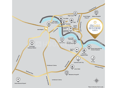 Project Image of 1851.3 - 3348.79 Sq.ft 4 BHK Apartment for buy in Shalimar Belvedere Suites GH 12 Integrated Township