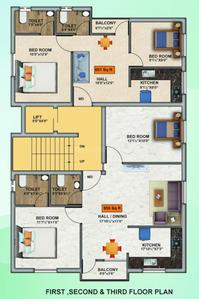 Project Image of 700.0 - 956.0 Sq.ft 2 BHK Apartment for buy in Sai Sri Lakshmi
