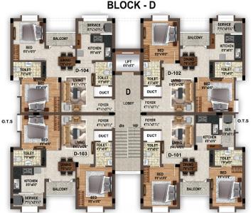 Project Image of 349.5 - 885.55 Sq.ft 2 BHK Apartment for buy in Optima Diamond