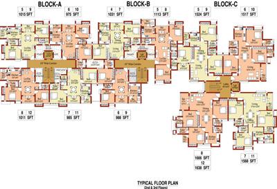 Project Image of 954.0 - 1646.0 Sq.ft 2 BHK Apartment for buy in DABC Gokulam Phase III