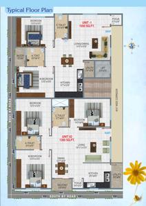 Project Image of 1050.0 - 1300.0 Sq.ft 2 BHK Apartment for buy in Om Sapthagiri Nilaya