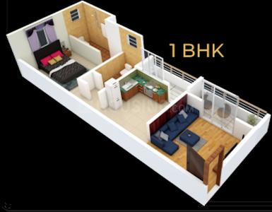 Project Image of 305.0 - 576.0 Sq.ft 1 BHK Apartment for buy in Maheshwari Axisa D Wing