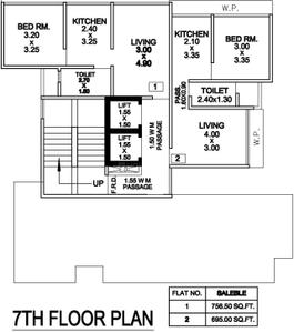 Project Image of 695.0 - 1252.0 Sq.ft 1 BHK Apartment for buy in K. Bhatia Rajal Classic