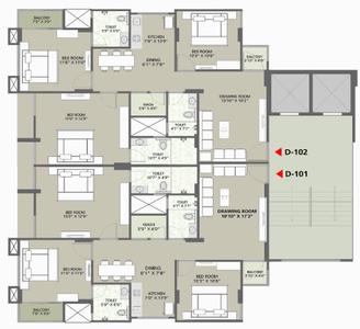 Project Image of 1179.0 - 1728.0 Sq.ft 2 BHK Apartment for buy in Unique Aashiyana