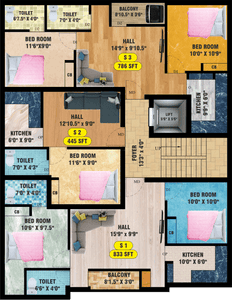 Project Image of 445.0 - 1066.0 Sq.ft 1 BHK Apartment for buy in Bharathi Sai Florence