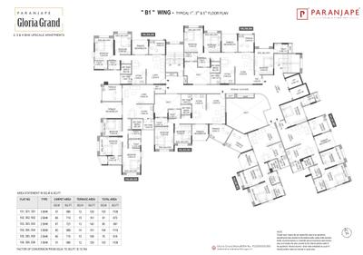 Project Image of 710.42 - 1076.39 Sq.ft 2 BHK Apartment for buy in Paranjape Gloria Grand