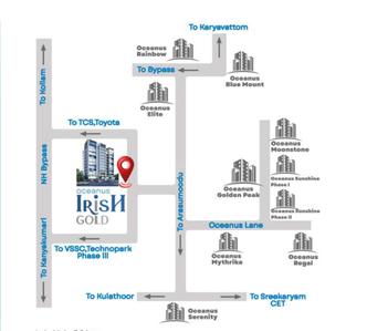 Project Image of 1541.0 - 1845.0 Sq.ft 3 BHK Apartment for buy in Oceanus Irish Gold