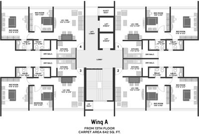 Project Image of 316.0 - 660.0 Sq.ft 1 BHK Apartment for buy in Geetai Siena
