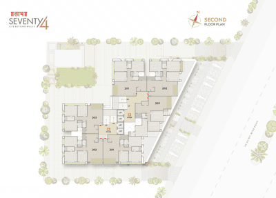 Project Image of 1001.9 - 1082.53 Sq.ft 3 BHK Apartment for buy in Labh Seventy 4