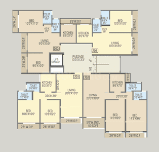 Project Image of 318.61 - 672.21 Sq.ft 1 BHK Apartment for buy in Laxmi Saptashrungi Heights