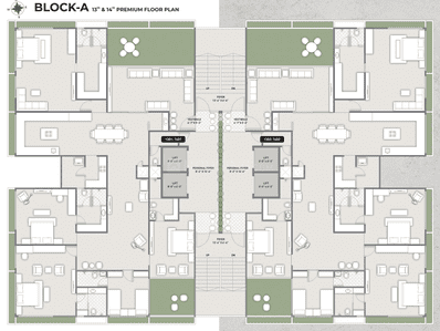 Project Image of 3440.0 - 3700.0 Sq.ft 4 BHK Apartment for buy in Manor Ananda